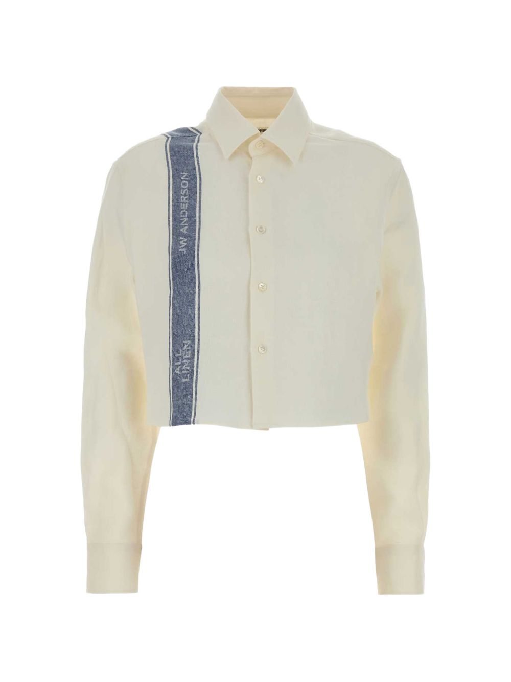 Cropped stripe-detail shirt SH0384 PG1898614 JW ANDERSON