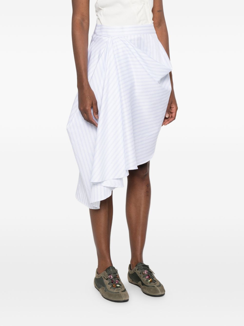 Striped skirt with drapery SK0206 PG1892023 JW ANDERSON