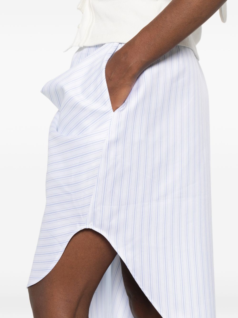 Striped skirt with drapery SK0206 PG1892023 JW ANDERSON