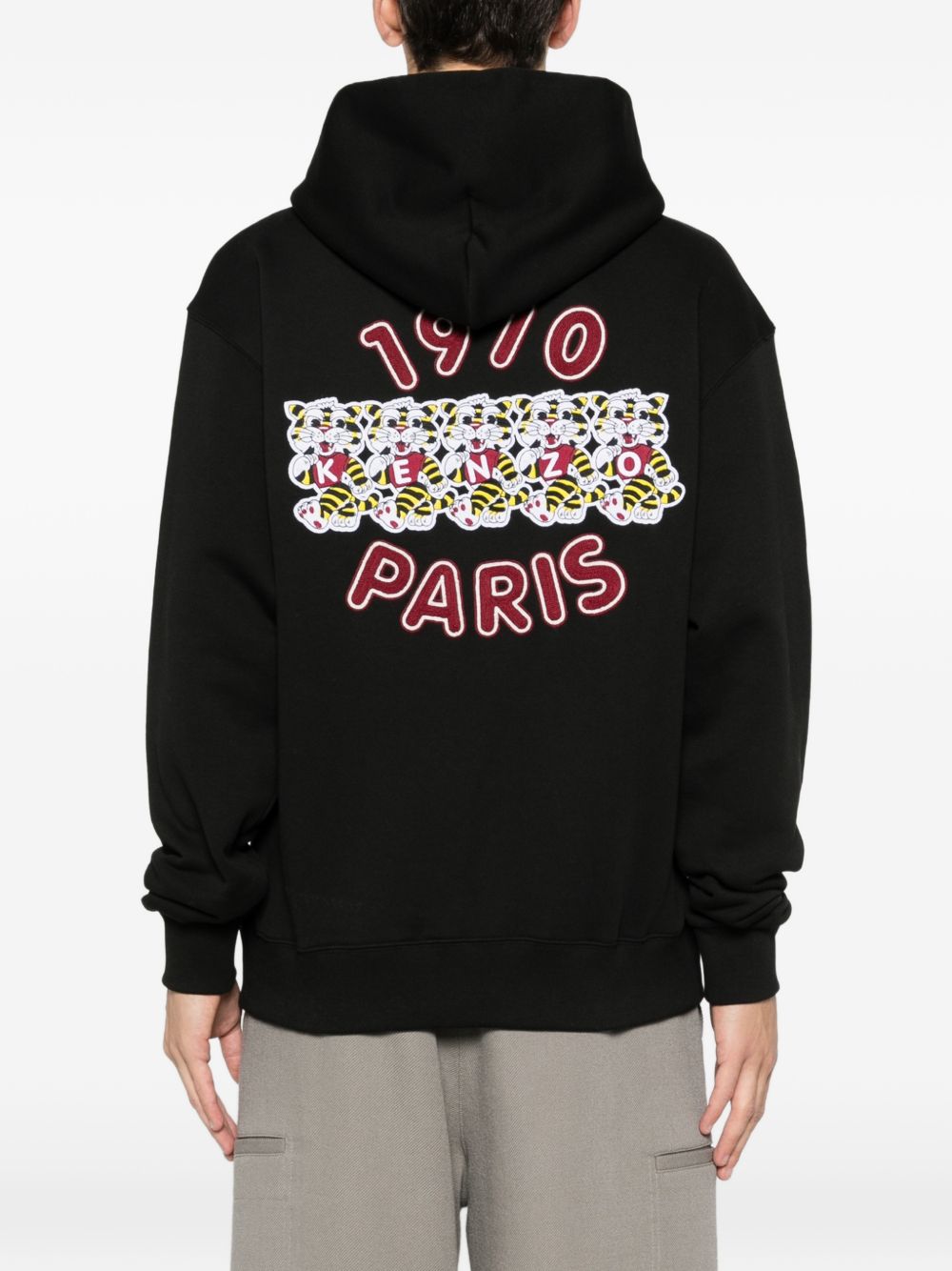 Wild Tiger graphic hoodie FG55HO2044MJ 99J KENZO