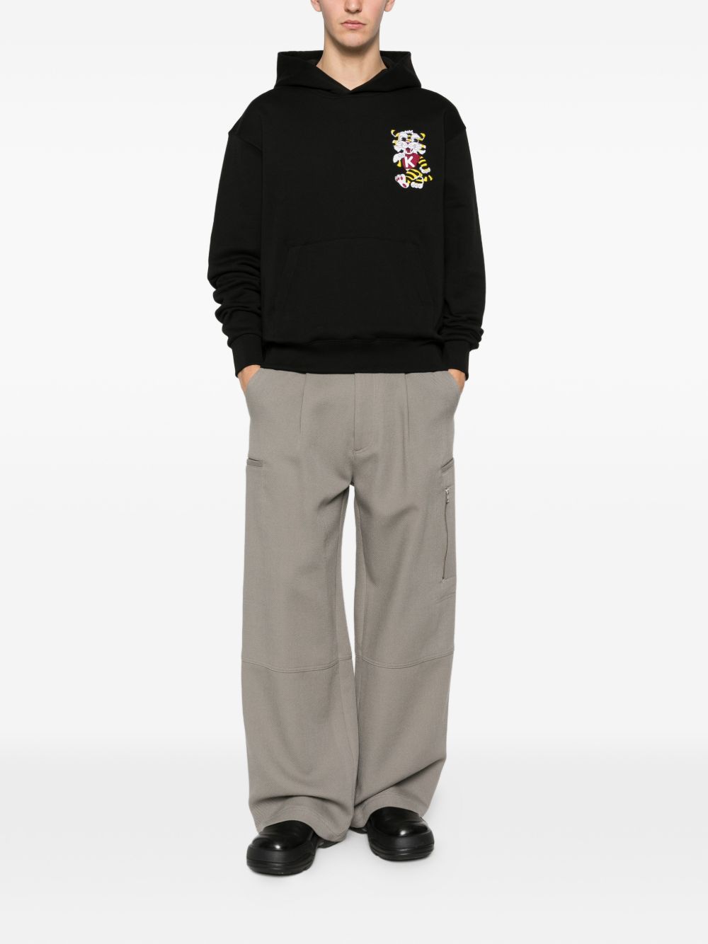 Wild Tiger graphic hoodie FG55HO2044MJ 99J KENZO