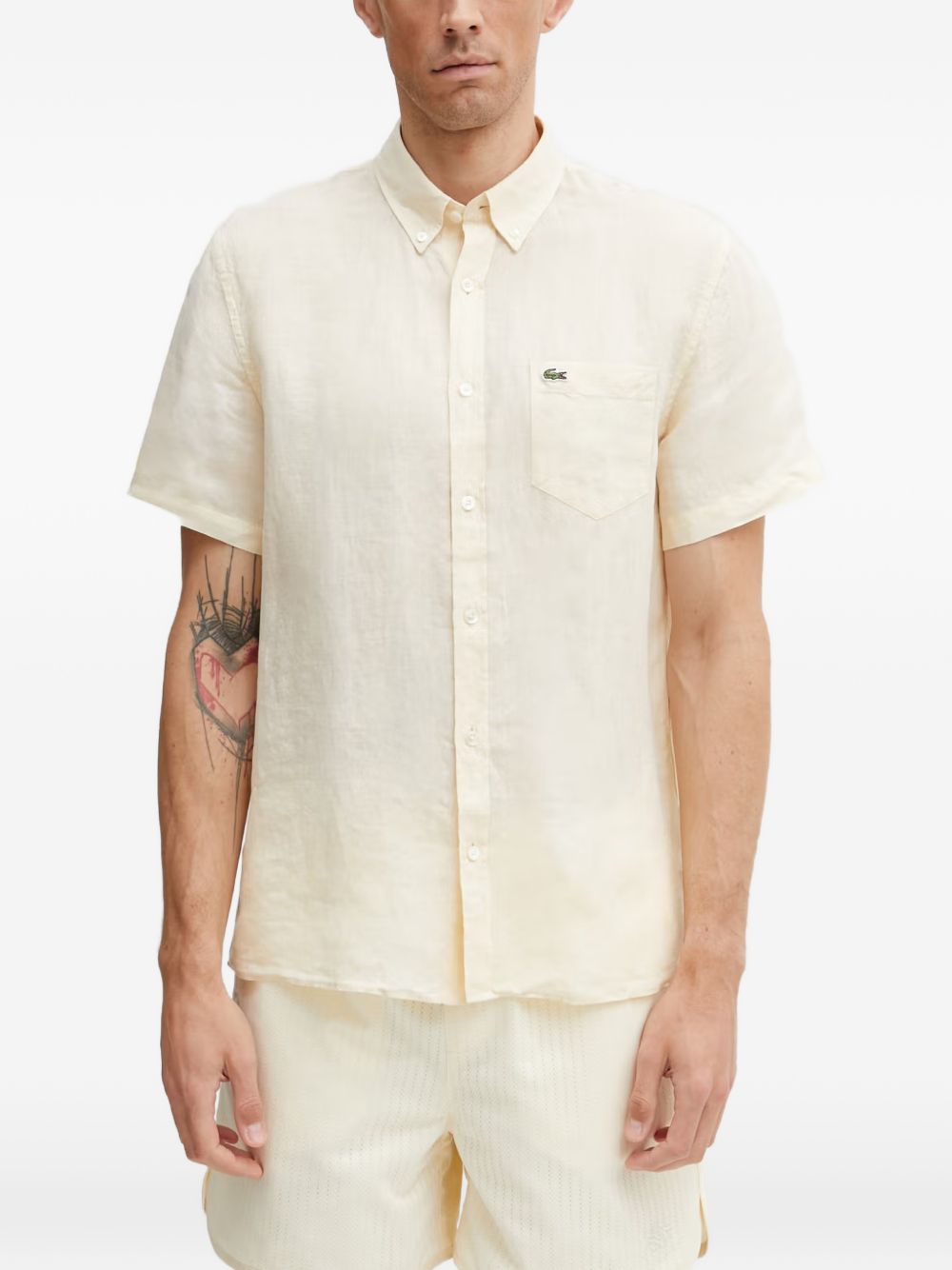 Short-sleeved linen shirt CH5699 056 LACOSTE