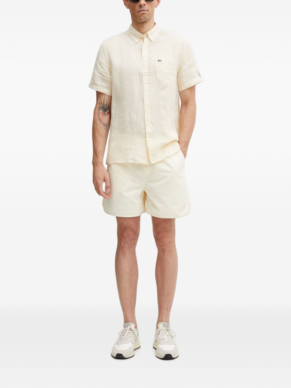 Short-sleeved linen shirt CH5699 056 LACOSTE