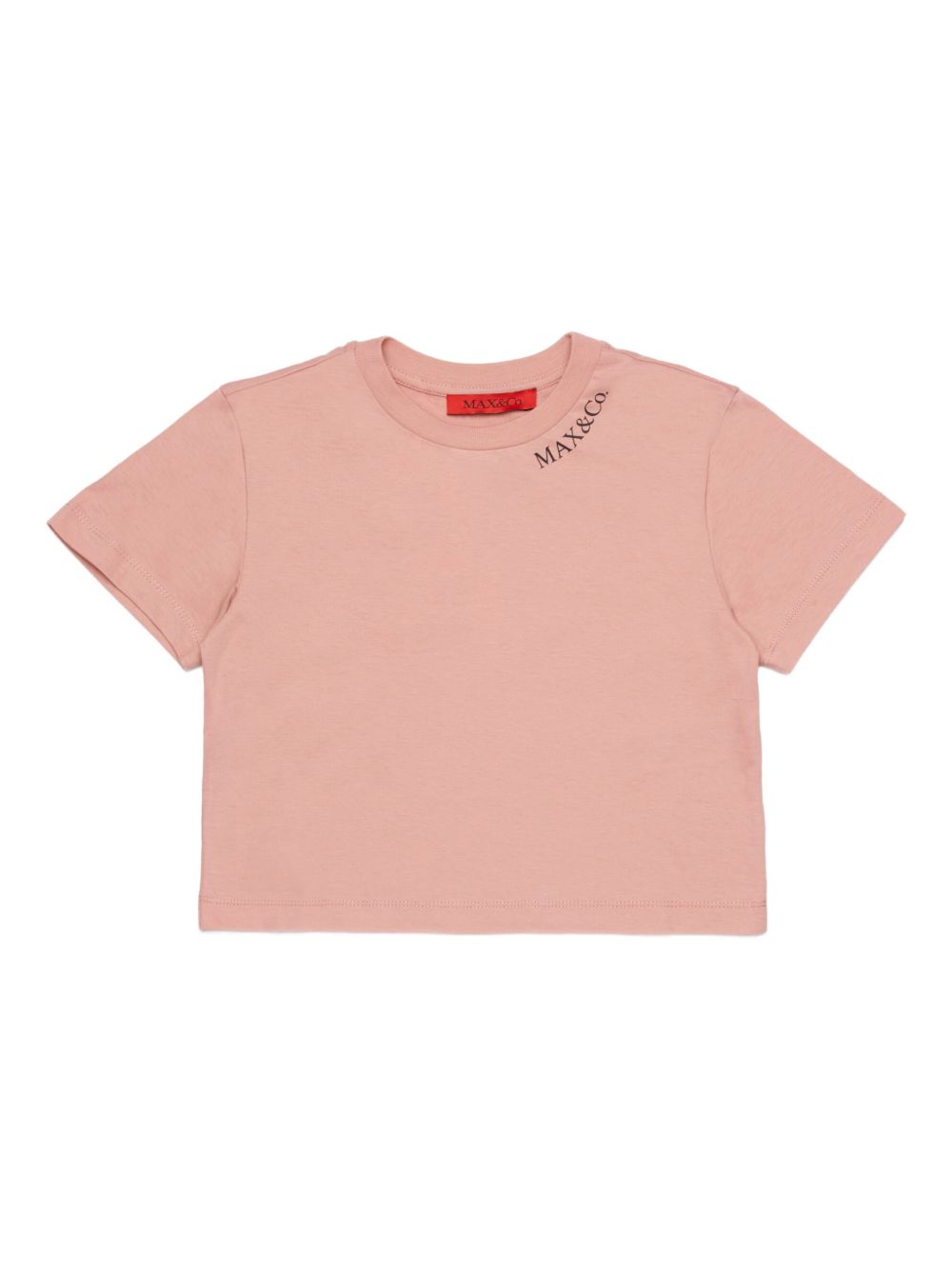 Logo printed crewneck T-Shirt MX0334 MX057MX310 MAX & CO KID