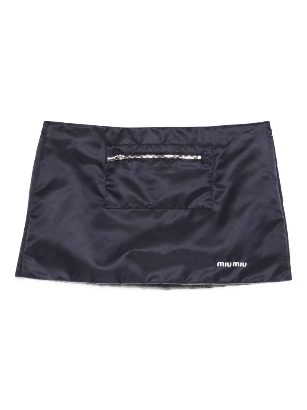 Technical gazar and fleece skirt MG2583181A S-OOOF0008 MIU MIU