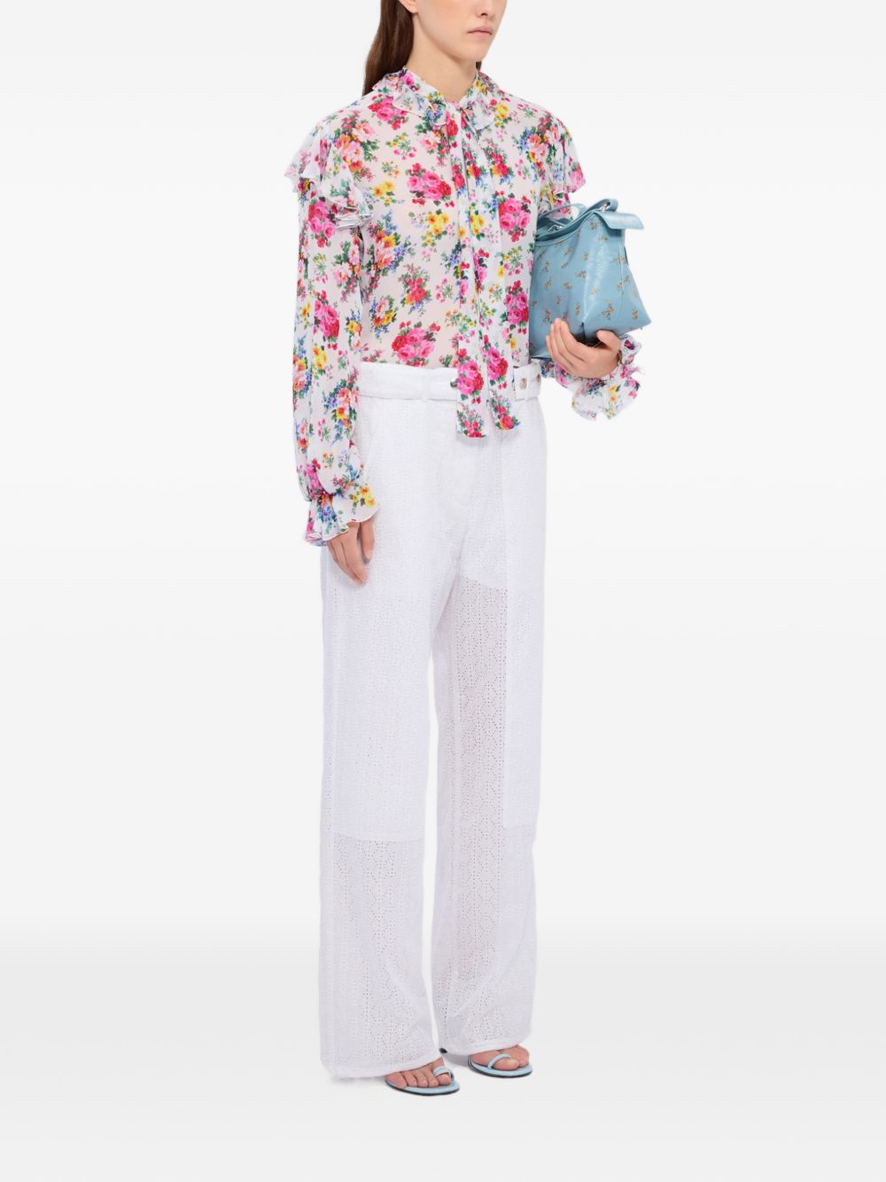 Blouse with ruffles 4041MDM12 26715201 MSGM