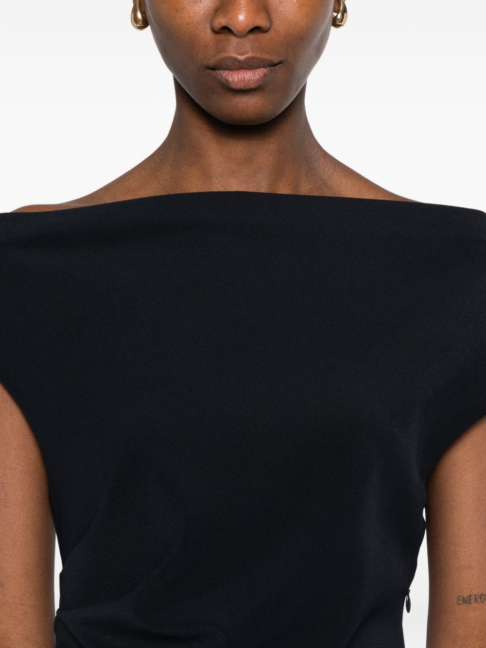 ruched midi dress D726148 PINGU012 P.A.R.O.S.H.
