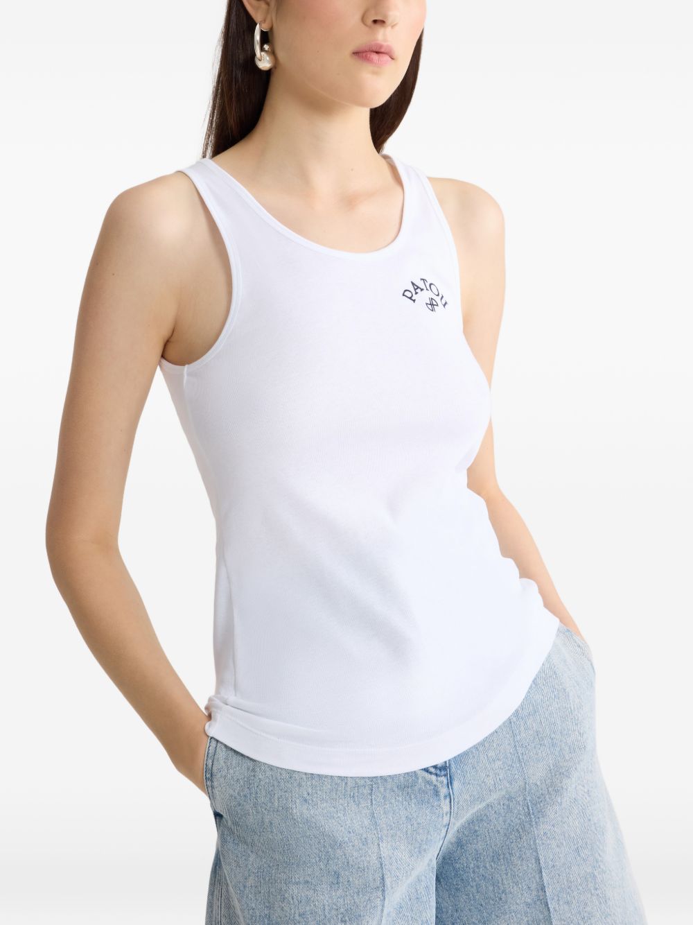 logo-print tank top JE2109994 001W PATOU