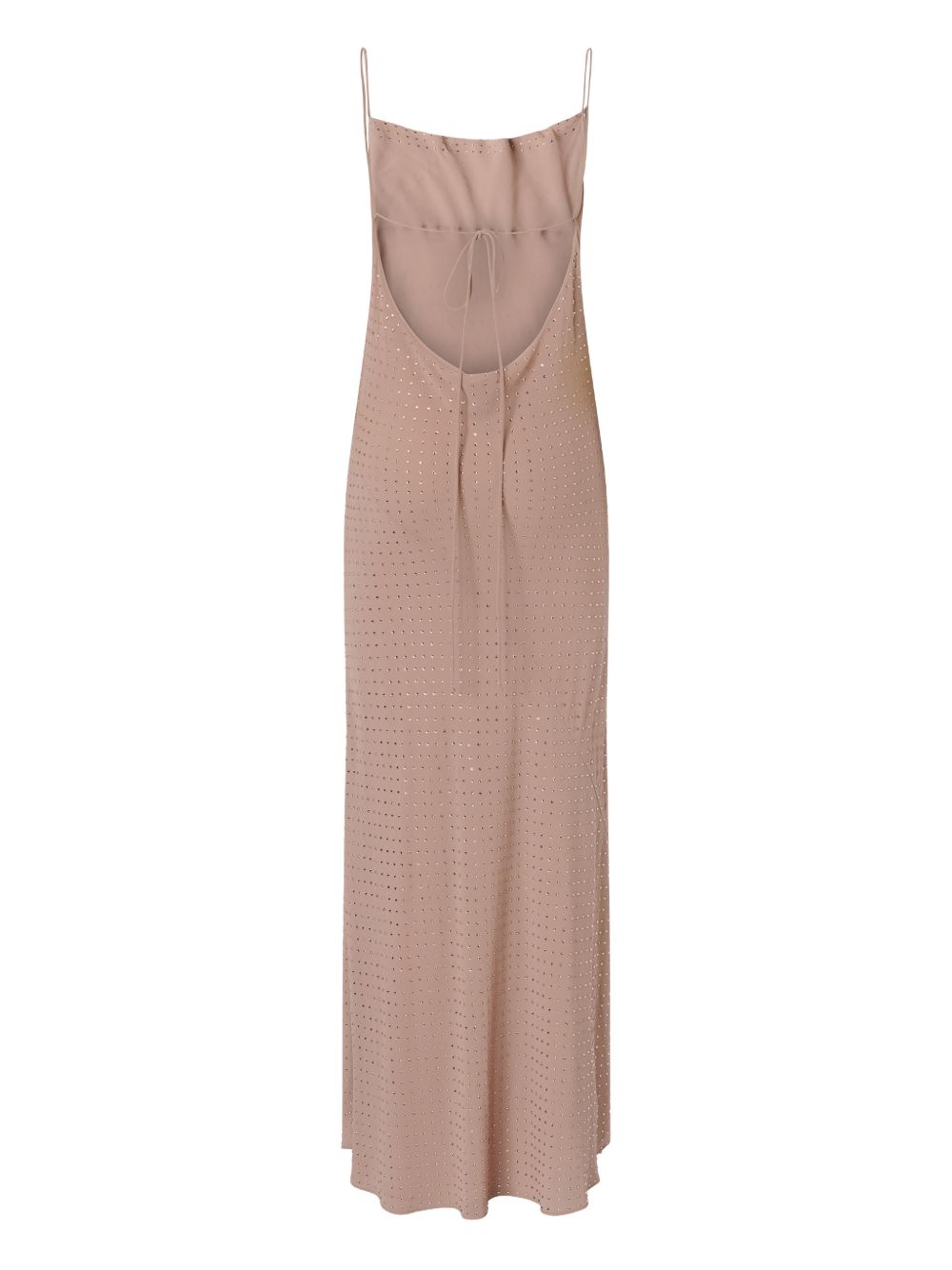 Long slip dress with rhinestones 106299 A32XQ24 PINKO