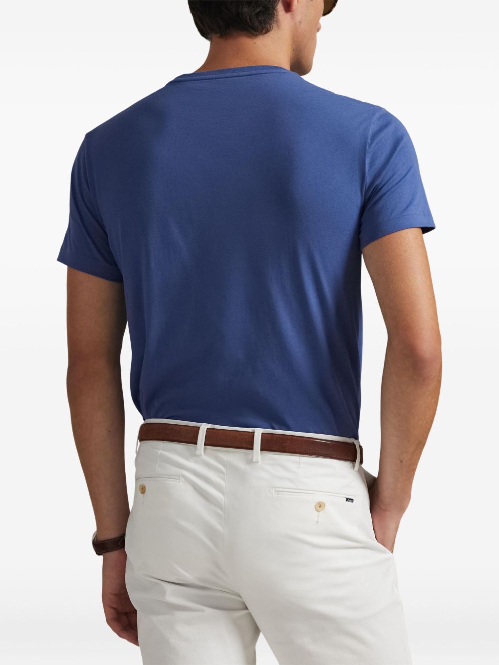 short-sleeve logo T-shirt 710671438453 BLUE POLO RALPH LAUREN