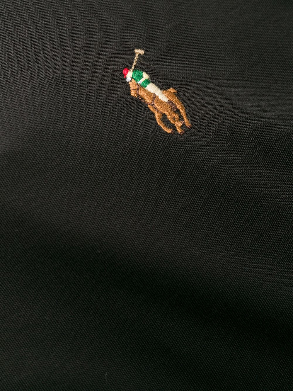 logo-embroidered long-sleeve shirt 710760121001 BLACK POLO RALPH LAUREN