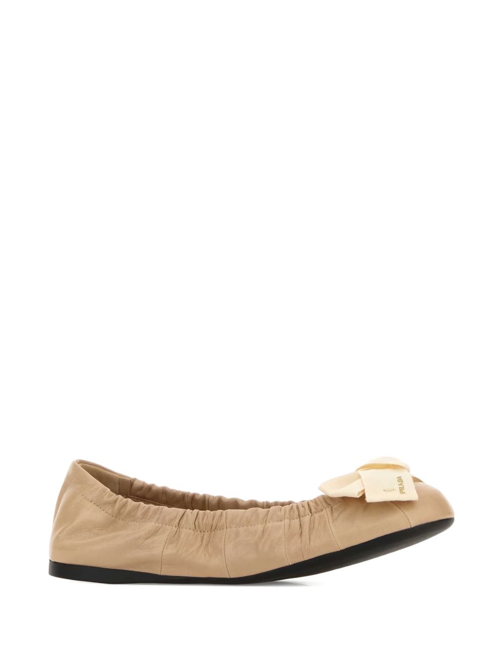 Leather Bow Ballet Flats 1F322OZJB F-005F0036 PRADA