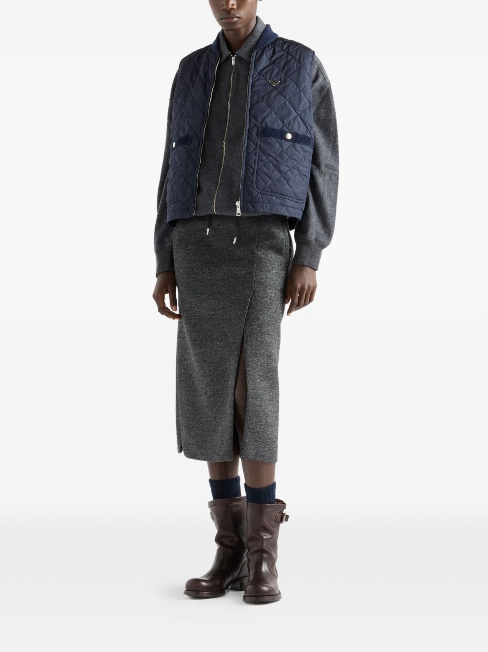 Re-nylon vest 2923281WQ9 S-OOOF0AIN PRADA