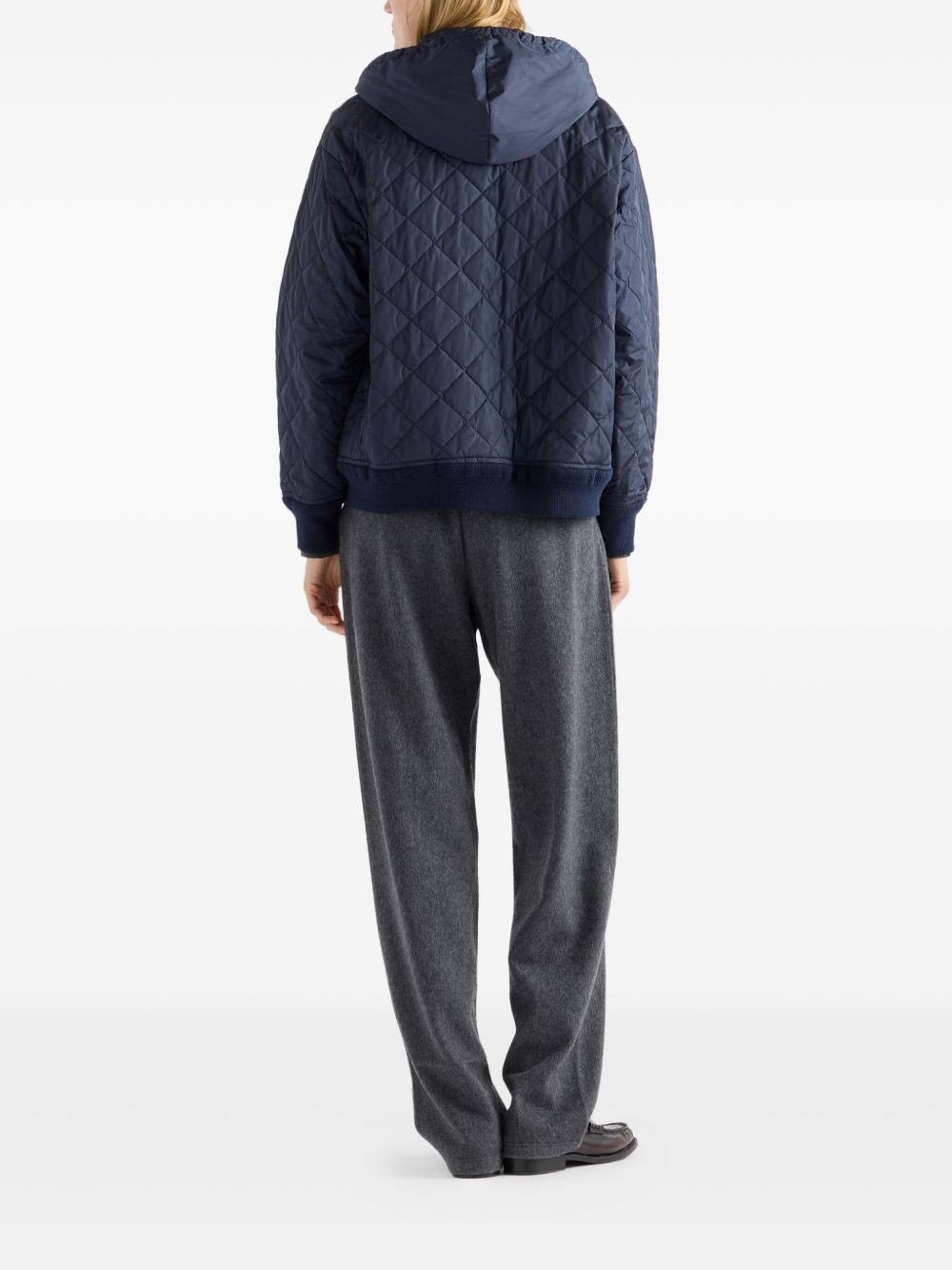 Re-Nylon blouson jacket with hood 2923301WQ9 S-OOOF0AIN PRADA