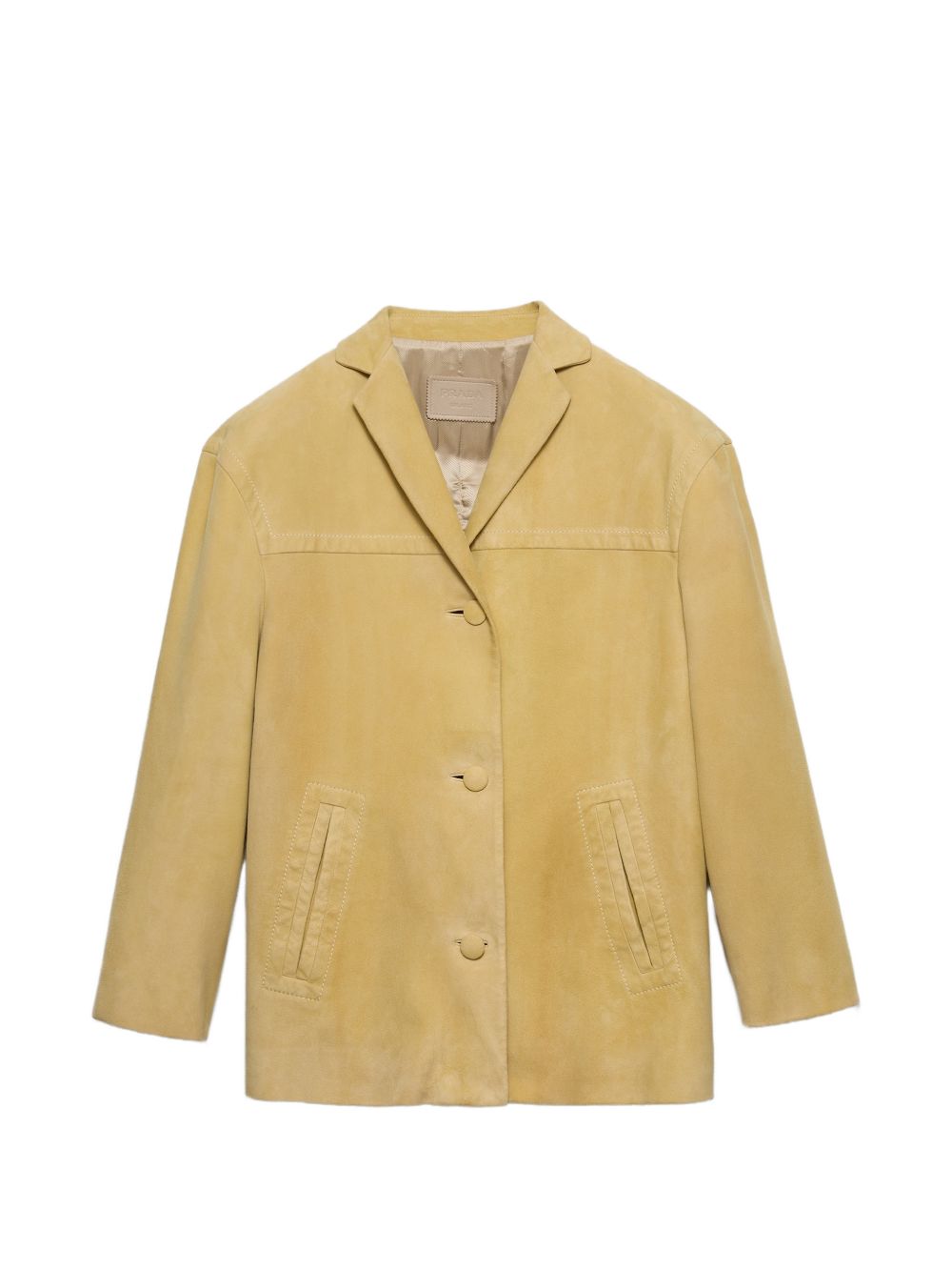 Suede caban jacket 56A233180Y S-OOOF0901 PRADA