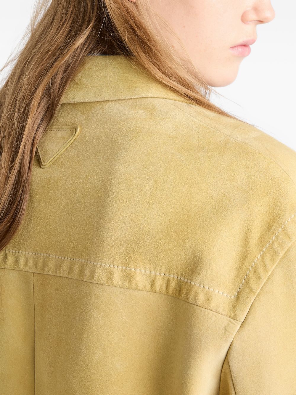 Suede caban jacket 56A233180Y S-OOOF0901 PRADA