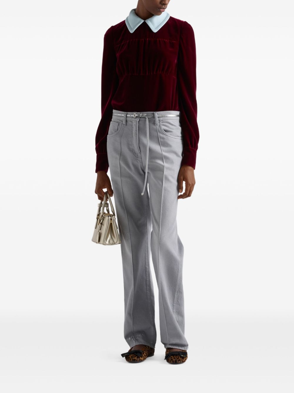 Velvet top P958N178Y S-OOOF0041 PRADA