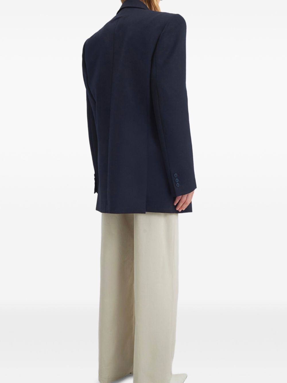 Double-breasted blazer BLFS21980312 DARK NAVY THE FRANKIE SHOP