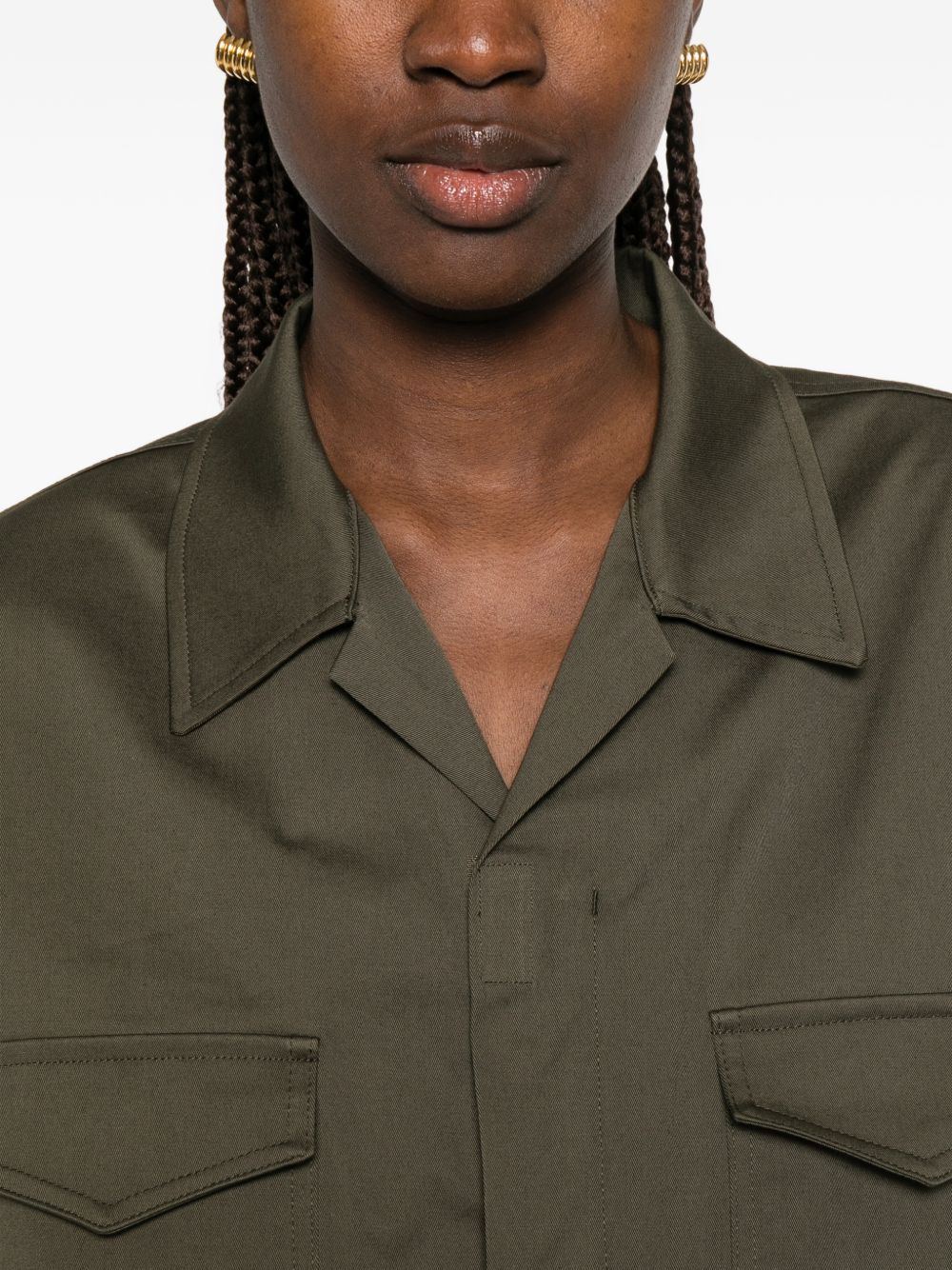 Ardea Utility Jumpsuit JLFS22131413 DARK OLIVE THE FRANKIE SHOP