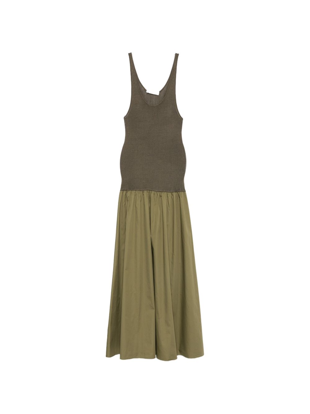 Iliya Drop-Waist Maxi Dress MDFS21853408 OLIVE THE FRANKIE SHOP