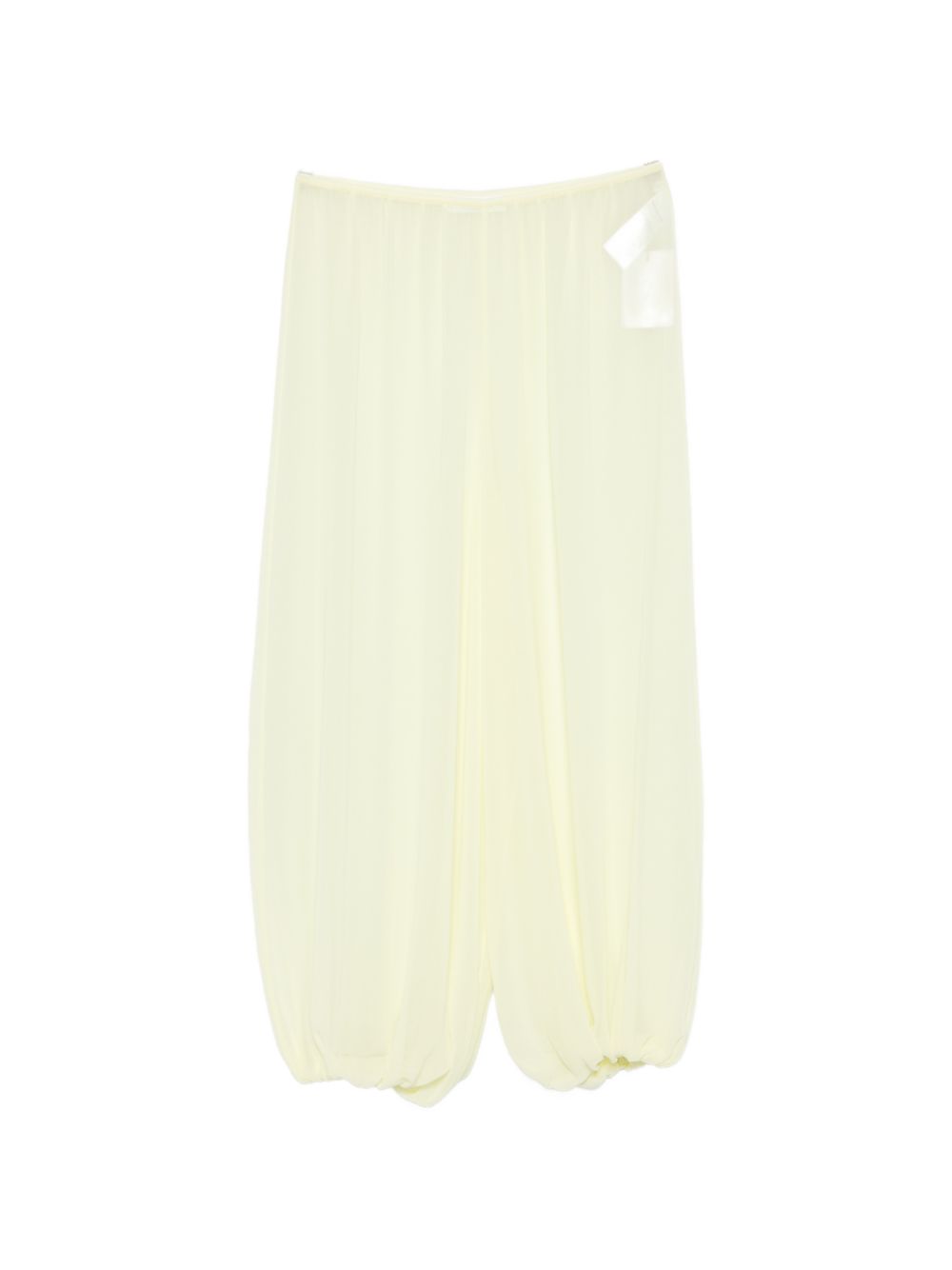 mio sheer balloon pants PAFS21798505 PALE YELLOW THE FRANKIE SHOP