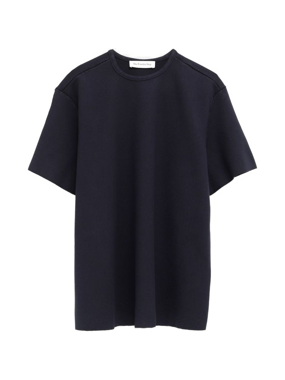leni knit oversized t-shirt TOFS22099304 NAVY THE FRANKIE SHOP