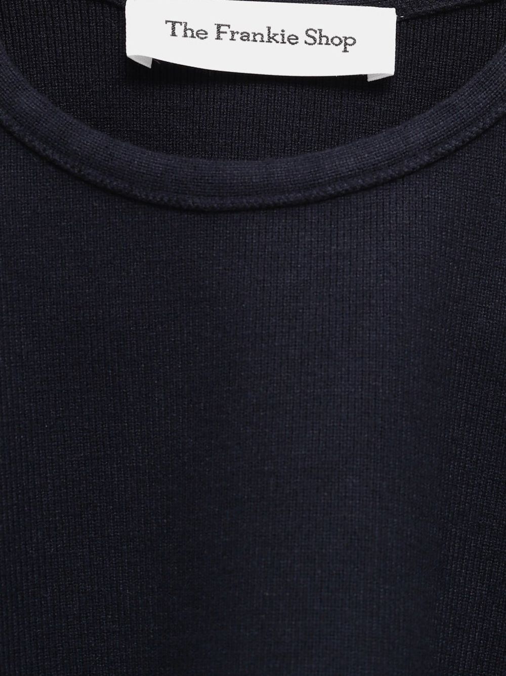 leni knit oversized t-shirt TOFS22099304 NAVY THE FRANKIE SHOP