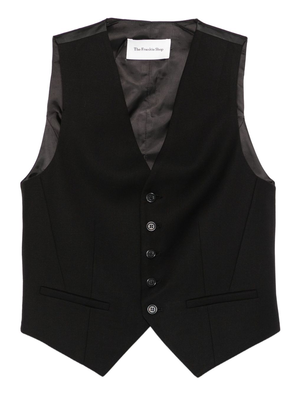 GELSO single-breasted waistcoat VEFS091781000 BLACK THE FRANKIE SHOP