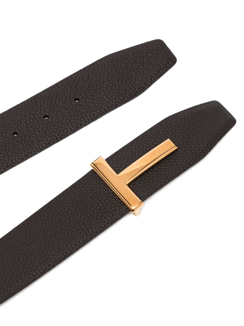 Leather T-buckle belt TB178 LCL236GENB TOM FORD