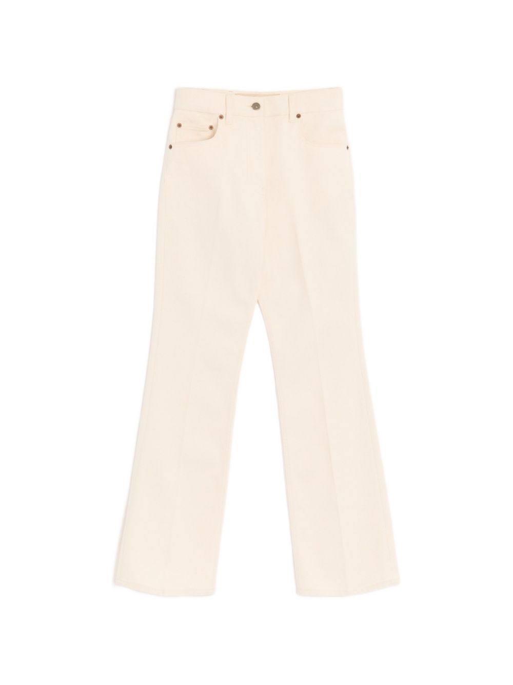 Flared denim jeans with gold V detail 8B3DD21V9Y5 A03 VALENTINO GARAVANI