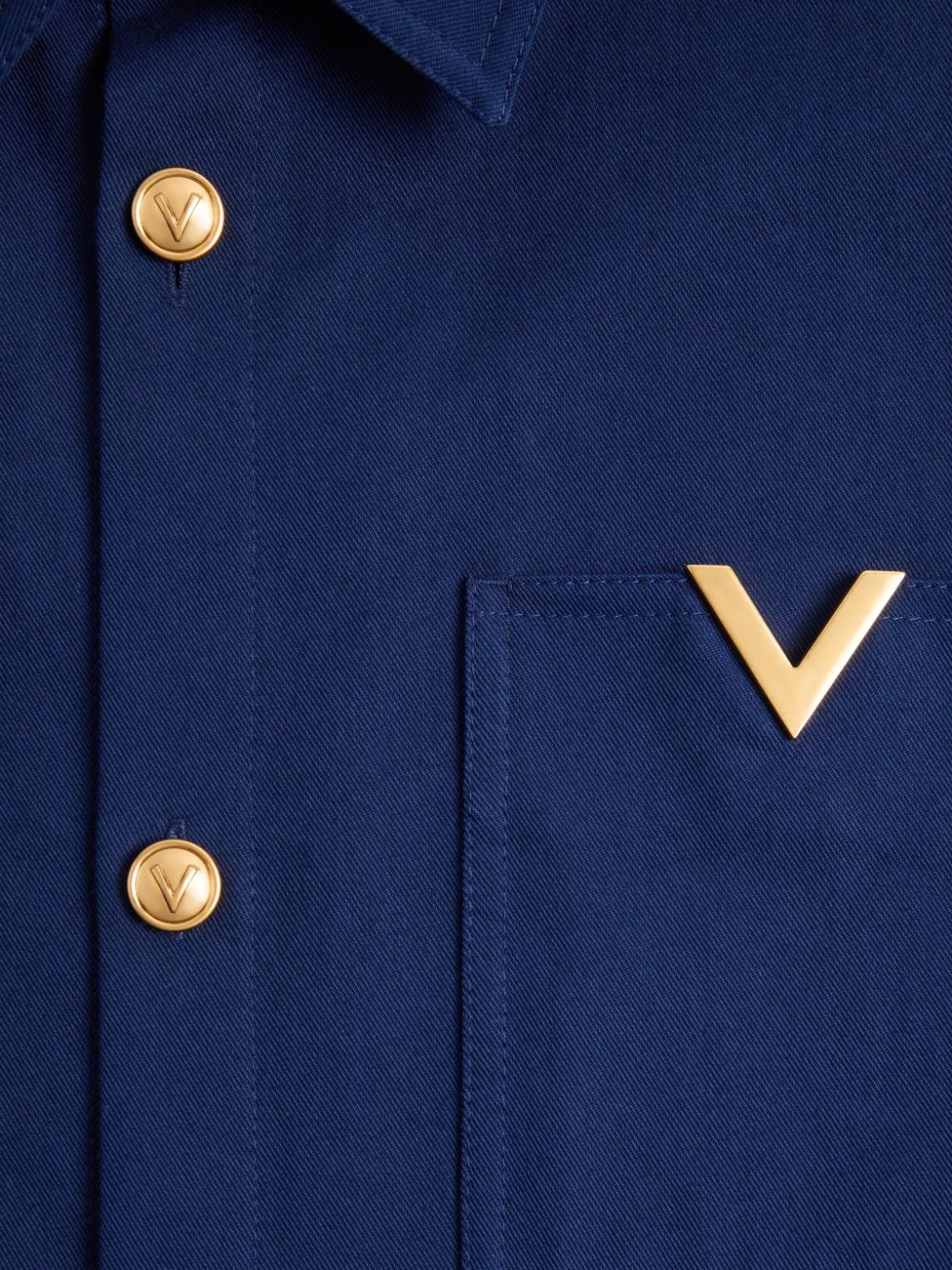 Cotton Gabardine Shirt Jacket 8V3CIO11ALS 788 VALENTINO GARAVANI