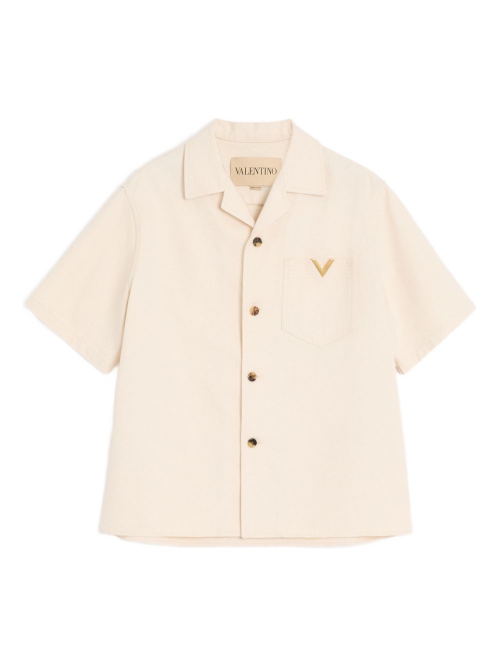 Denim Bowling Shirt with VGold 8V3DBA10B9W A03 VALENTINO GARAVANI