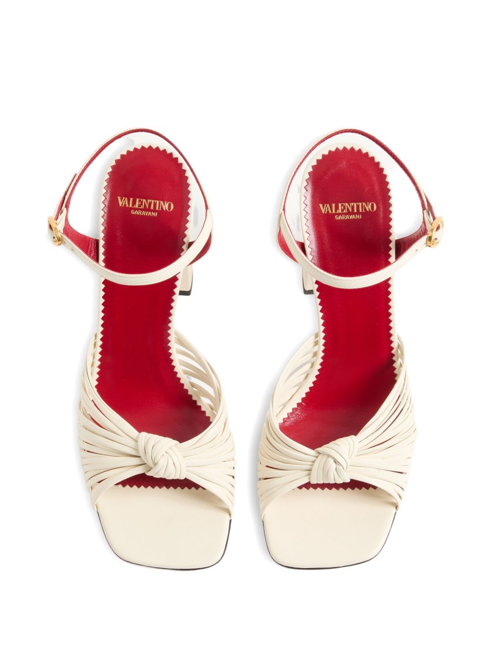 Annet leather sandals with metal VLogo 8W0S0PJ6ZIC 098 VALENTINO GARAVANI
