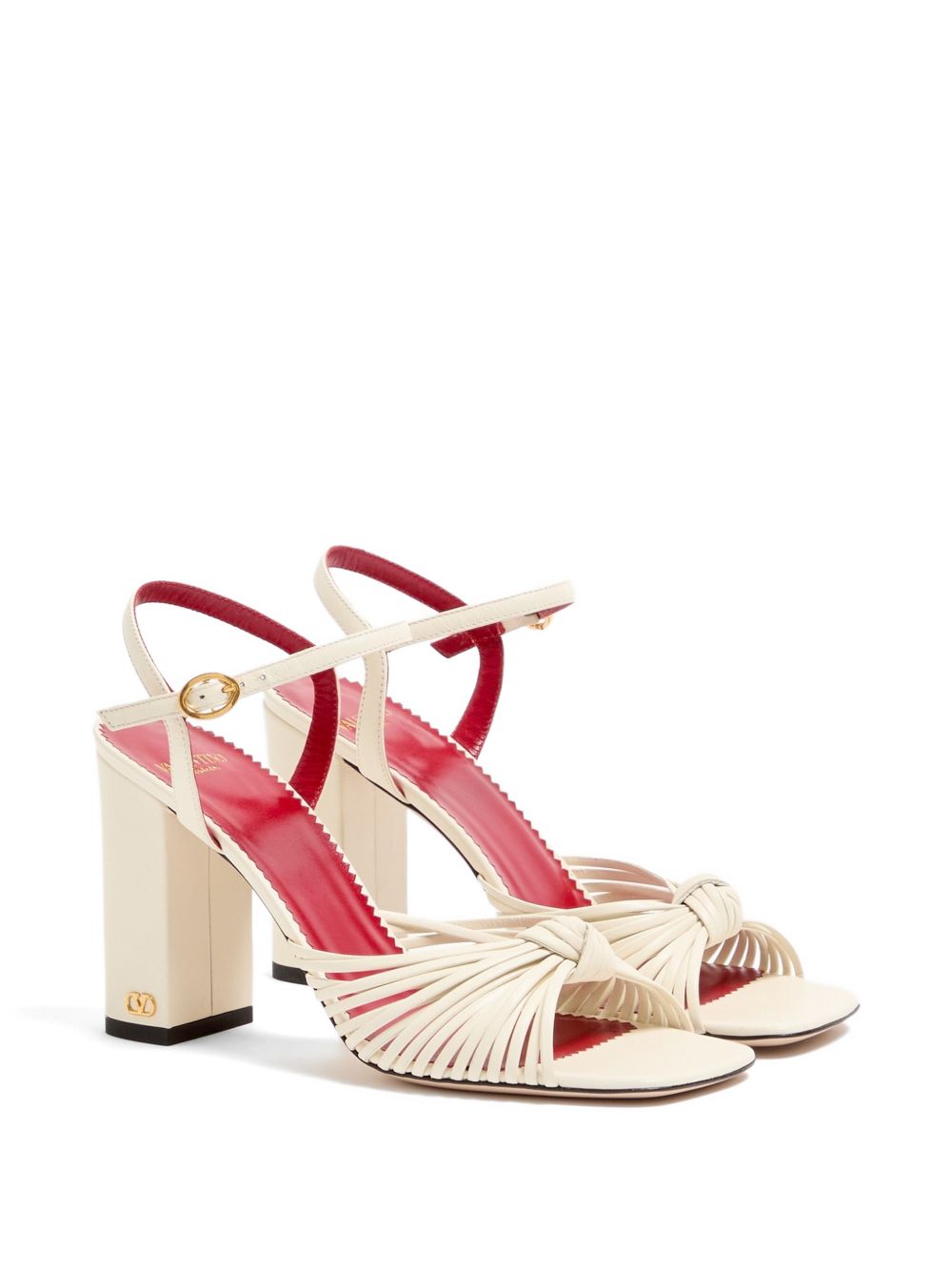 Annet leather sandals with metal VLogo 8W0S0PJ6ZIC 098 VALENTINO GARAVANI