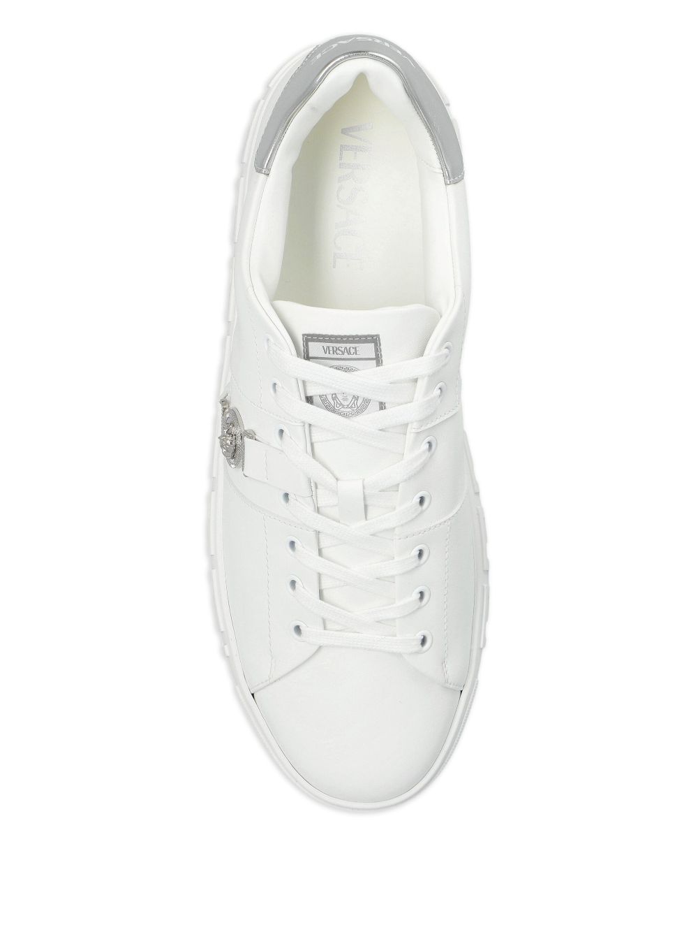 Greca Leather Trainers 1014460 1A149572W270 VERSACE