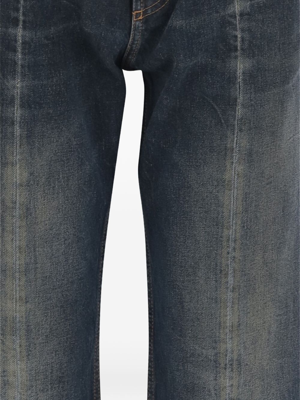 Distressed straight jeans 1024529 1A177071DA60 VERSACE