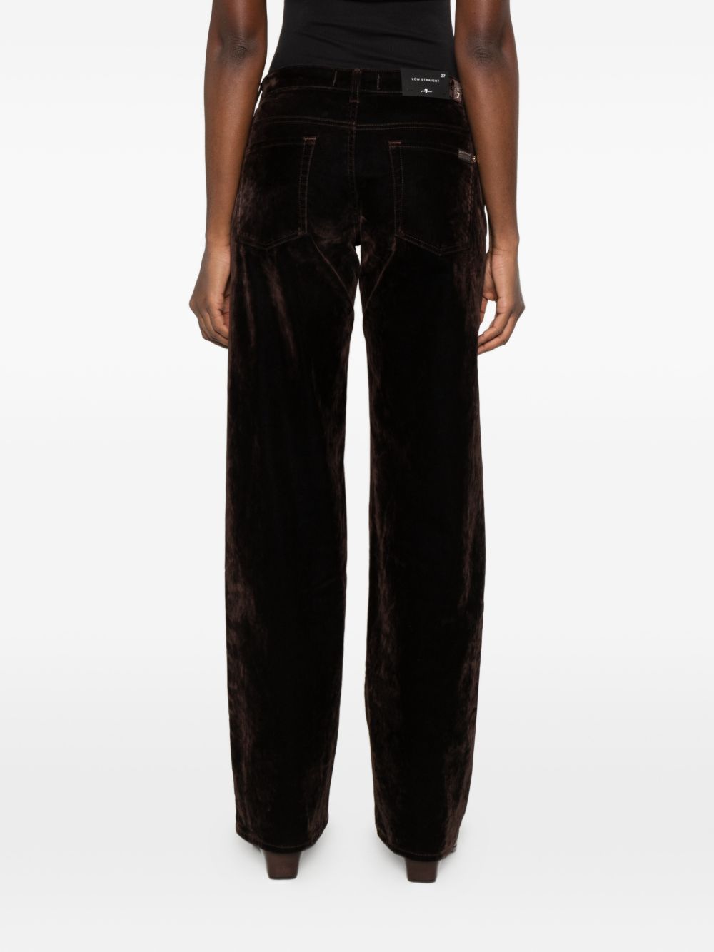 Velvet-effect straight-leg trousers 7UD70H17 U73TE 7 FOR ALL MANKIND