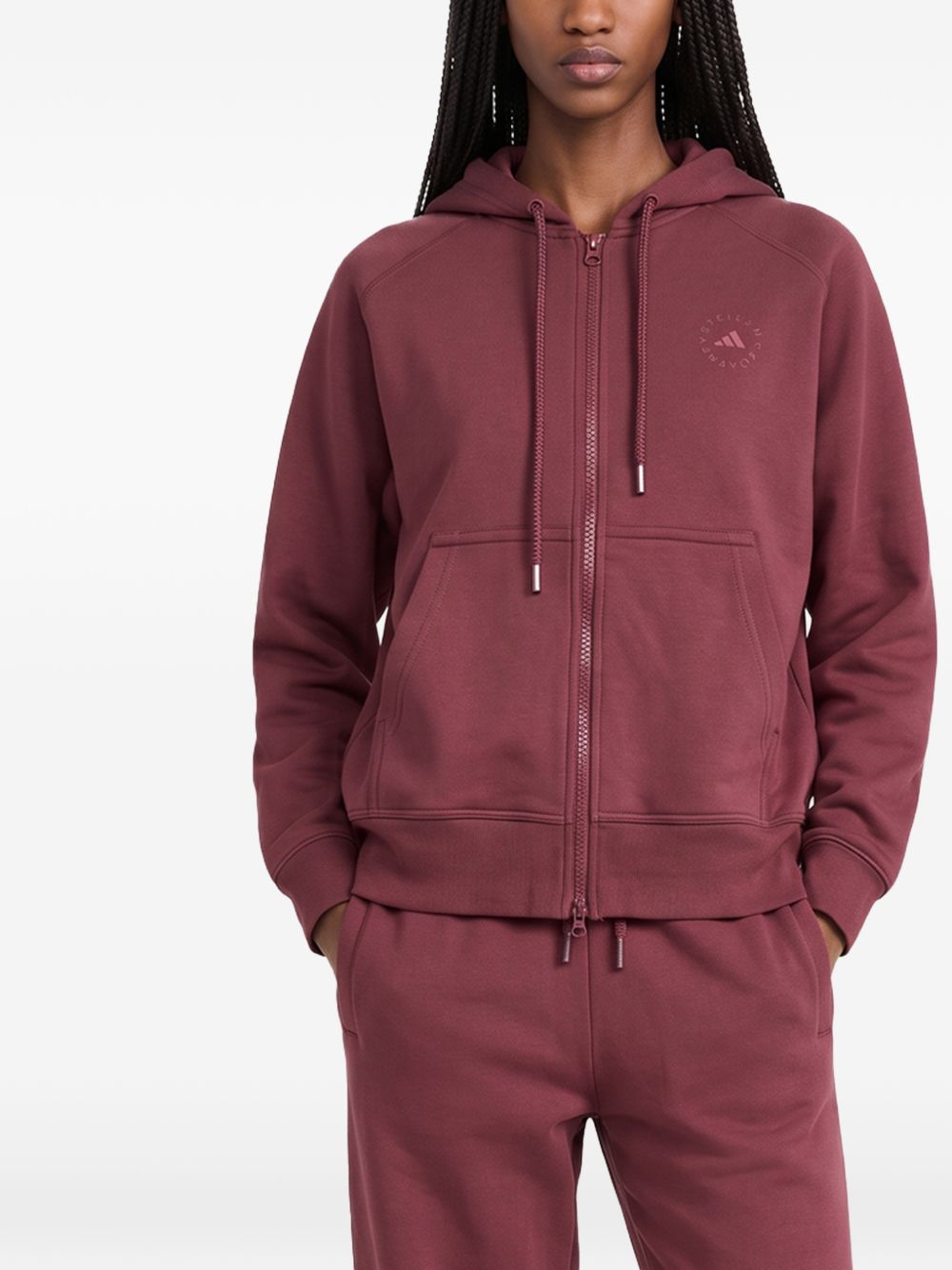 logo-print hoodie KR6225 QUICRI ADIDAS x Stella McCartney