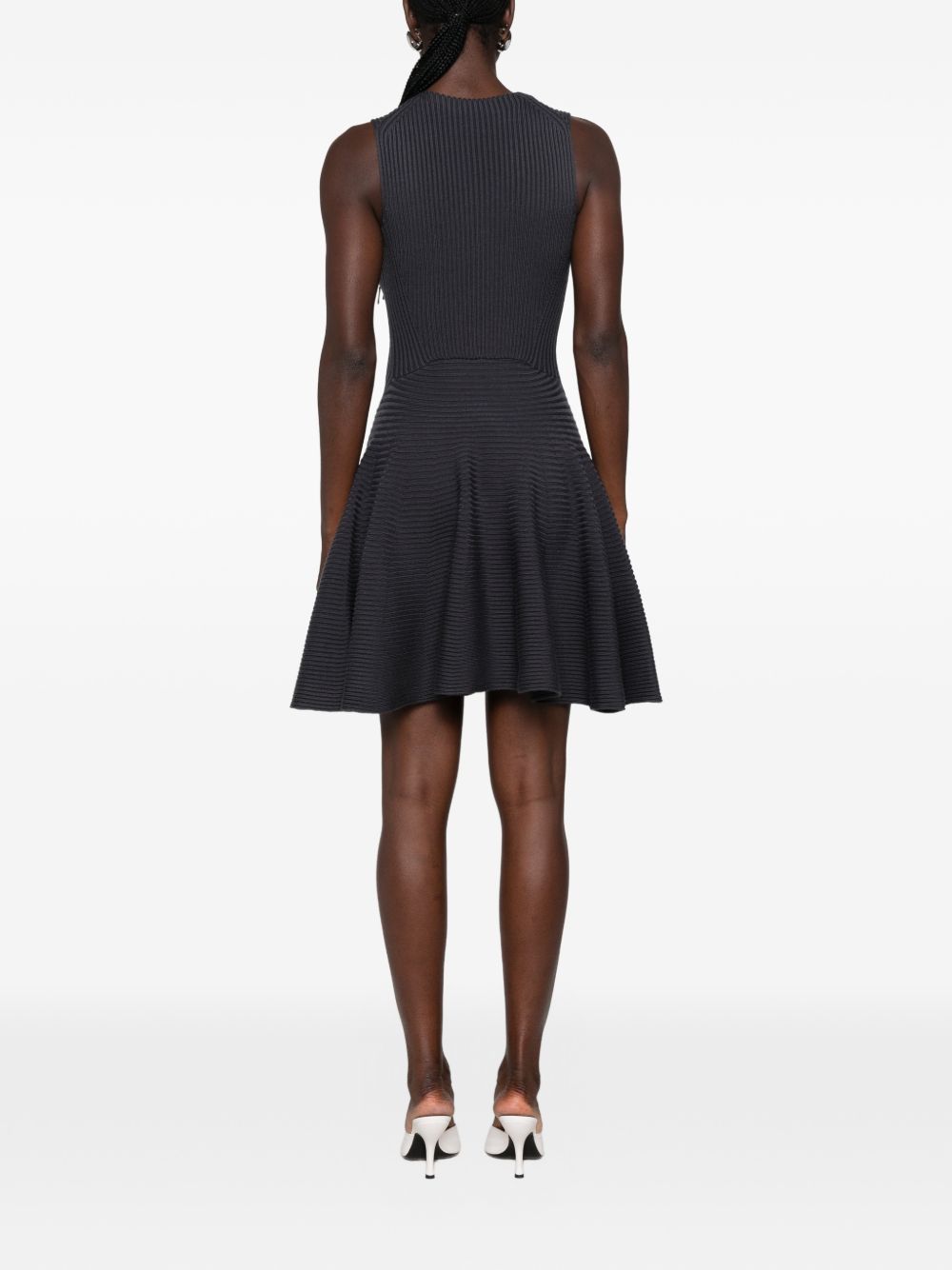 Ribbed skater dress AA9R3250K303D 822 ALAÏA