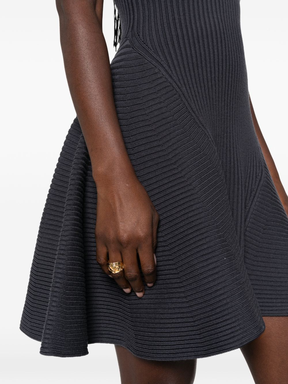 Ribbed skater dress AA9R3250K303D 822 ALAÏA