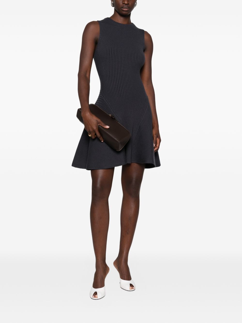 Ribbed skater dress AA9R3250K303D 822 ALAÏA