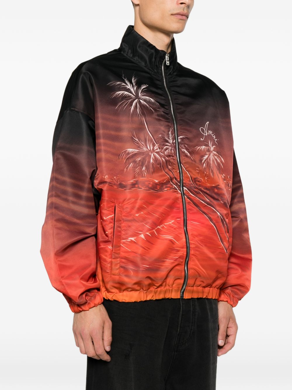 Palms Print Bomber Jacket AMOUJA1159 001X AMIRI