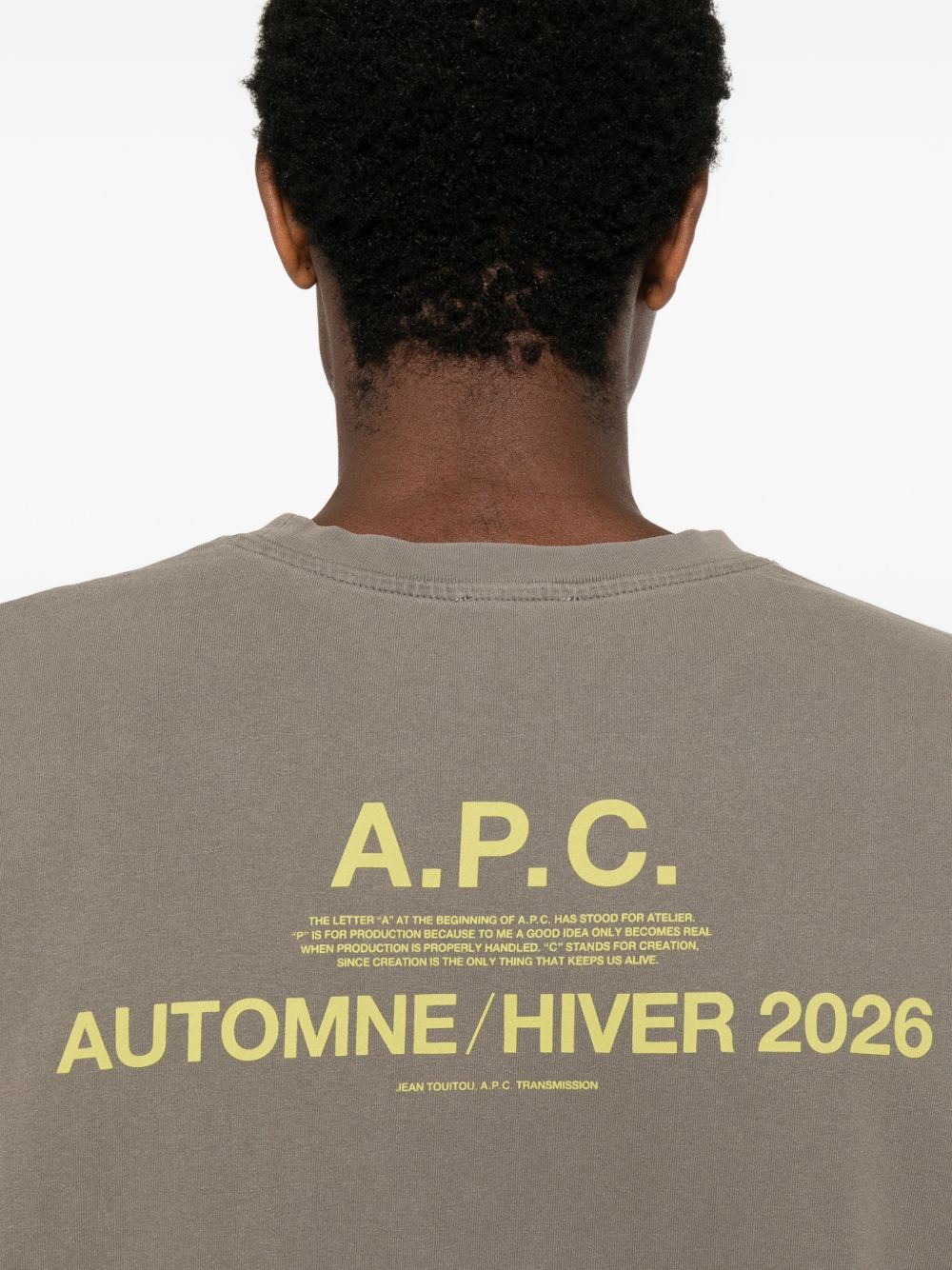 logo-print crew-neck T-shirt COHBS M26470LAC A.P.C.