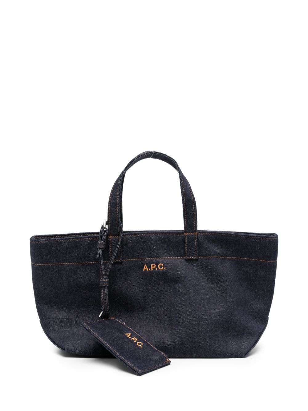 small Le Drummer denim tote bag COHIZ F67045IAI A.P.C.