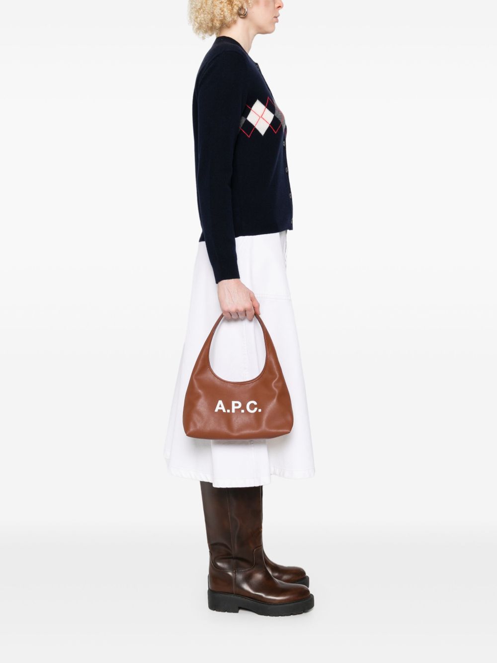Baby Ninon Logo Printed Shoulder Bag PUAAT F67027CAD A.P.C.
