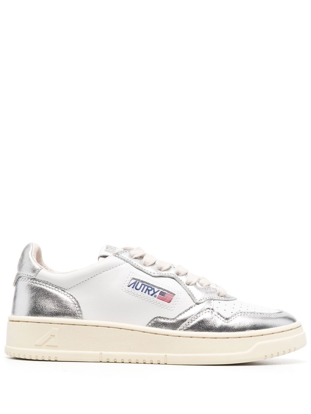 MEDALIST LOW BICOLOR SNEAKERS AULW WB18WHITE/SILVER AUTRY