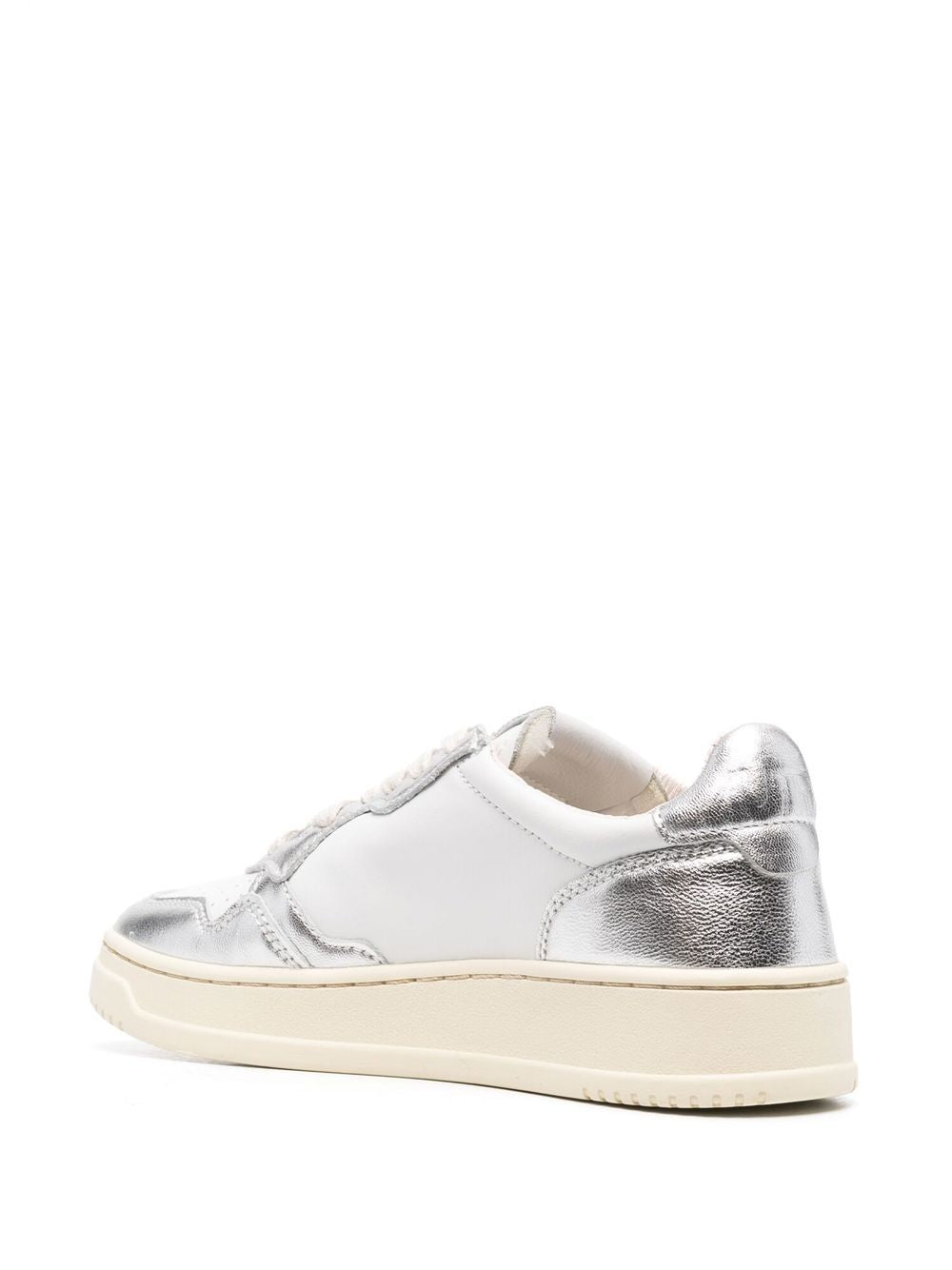 MEDALIST LOW BICOLOR SNEAKERS AULW WB18WHITE/SILVER AUTRY