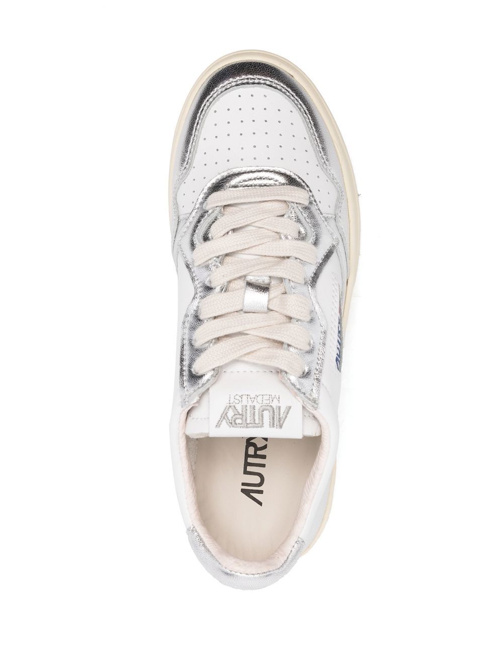 MEDALIST LOW BICOLOR SNEAKERS AULW WB18WHITE/SILVER AUTRY