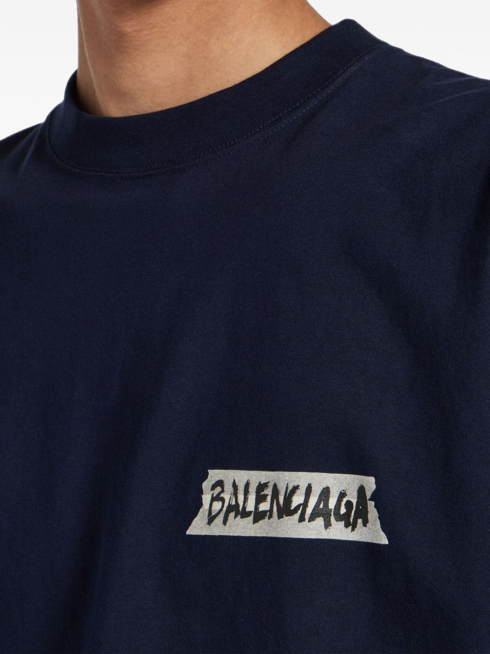 Masking tape medium fit T-shirt 764235 TTVL68065 BALENCIAGA