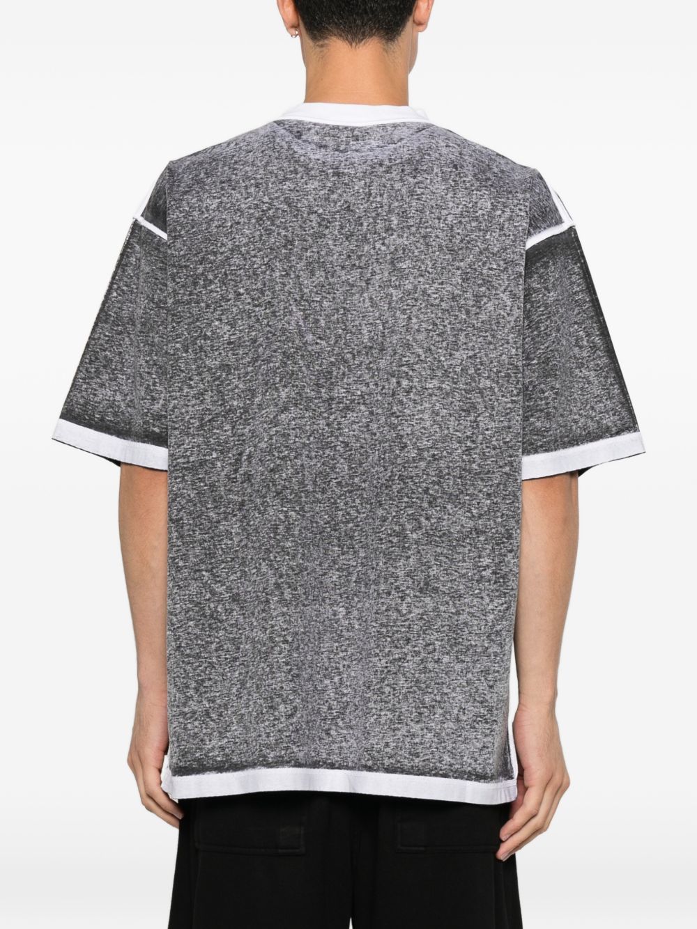 logo-print heathered T-shirt 764235 TUVS21000 BALENCIAGA